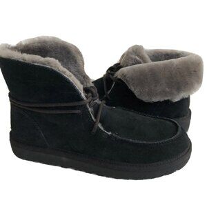 UGG Diara Suede Lace-Up Booties Shearling Cuff Size 9 | NWOT | Sold Out